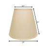 18" Parchment Biege Empire Linen Lampshade
