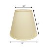 18" Ivory Deep Empire No Slub Lampshade