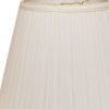 14" White Empire Deep Slanted Broadcloth Lampshade