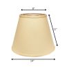 14" Parchment Biege Empire Deep Slanted Linen Lampshade
