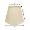 14" Ivory Empire Deep Slanted No Slub Lampshade