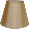 14" Pale Brown Empire Deep Slanted No Slub Lampshade