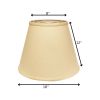 16" Parchment Biege Empire Deep Slanted Linen Lampshade