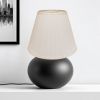 18" White Empire Deep Slanted Broadcloth Lampshade