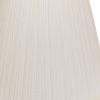 18" White Empire Deep Slanted Broadcloth Lampshade