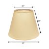 18" Parchment Biege Empire Deep Slanted Linen Lampshade