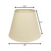 18" Ivory Empire Deep Slanted No Slub Lampshade