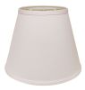 18" White Empire Deep Slanted No Slub Lampshade
