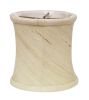 4" Inherent Set of 6 Corset Drum Chandelier Silk Lampshades