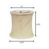 4" Inherent Set of 6 Corset Drum Chandelier Silk Lampshades