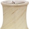 4" Inherent Set of 6 Corset Drum Chandelier Silk Lampshades