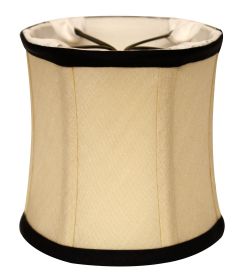 4" Inherent Set of 6 Corset Drum Chandelier Pongee Silk Lampshades