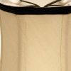 4" Inherent Set of 6 Corset Drum Chandelier Pongee Silk Lampshades