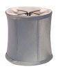 6" Blue Steel Set of 6 Corset Drum Chandelier Dupioni Lampshades