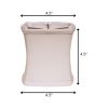 5" Snow Set of 6 Soft Box Chandelier Linen Lampshades