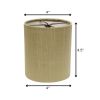 4" Antique Gold Set of 6 Drum Chandelier Lampshades