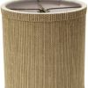 4" Taupe Grasscloth Set of 6 Drum Chandelier Lampshades