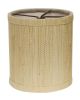 4" Ivory Grasscloth Set of 6 Drum Chandelier Lampshades