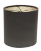 5" Graphite with Natural Lining Set of 6 Drum Chandelier Lampshades