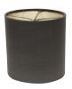 5" Graphite with Natural Lining Set of 6 Drum Chandelier Lampshades