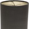 5" Graphite with Natural Lining Set of 6 Drum Chandelier Lampshades