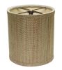 5" Multicolor Grasscloth Set of 6 Drum Chandelier Grasscloth Lampshades