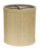 5" Ivory Grasscloth Set of 6 Drum Chandelier Grasscloth Lampshades