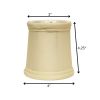4" Ivory Set of 6 Slanted Chandelier Tissue Shantung Lampshades