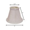5" White Premium Set of 6 Chandelier Linen Lampshades