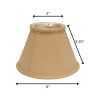 6" Parchment Biege Premium Set of 6 Chandelier Linen Lampshades
