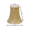 4" Parchment Set of 6 Slanted Faux Chandelier Lampshades