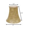 6" Parchment Set of 6 Slanted Faux Chandelier Lampshades