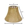 6" Faux Snakeskin Set of 6 Slanted Chandelier Parchment Lampshades