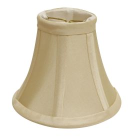 4" Bright Yellow Slanted Set of 6 Chandelier Dupioni Lampshades
