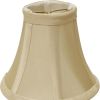 4" Bright Yellow Slanted Set of 6 Chandelier Dupioni Lampshades