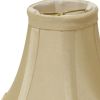 4" Bright Yellow Slanted Set of 6 Chandelier Dupioni Lampshades