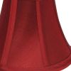 5" Crimson Slanted Set of 6 Chandelier Dupioni Lampshades