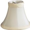 5" Slate Grey Premium Silk Set of 6 Chandelier Shantung Lampshades
