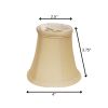 4" Inherent Slanted Silk Set of 6 Chandelier Pongee Shantung Lampshades
