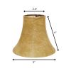 5" Antique Parchment Set of 6 Empire Slanted Chandelier Lampshades