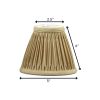 5" Vintage Gold Set of 6 Empire Slanted Chandelier Shantung Lampshades