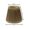 5" Ash Set of 6 Slanted Chandelier Tafetta Lampshades