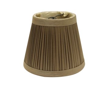 5" Ash Set of 6 Slanted Chandelier Tafetta Lampshades