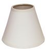 4" Gloss White with White  Set of 6 Chandelier Parchment Lampshades