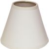 4" Gloss White with White  Set of 6 Chandelier Parchment Lampshades