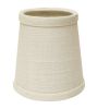 5" Off White Set of 6 Chandelier Linen Lampshades