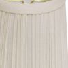 5" White Set of 6 Chandelier Broadcloth Lampshades