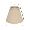 4" Slate Grey Set of 6 Chandelier No Slub Lampshades