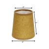 4" Canvas Set of 6 Chandelier Kraft Paper Lampshades