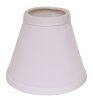 4" White Set of 6 Chandelier No Slub Lampshades